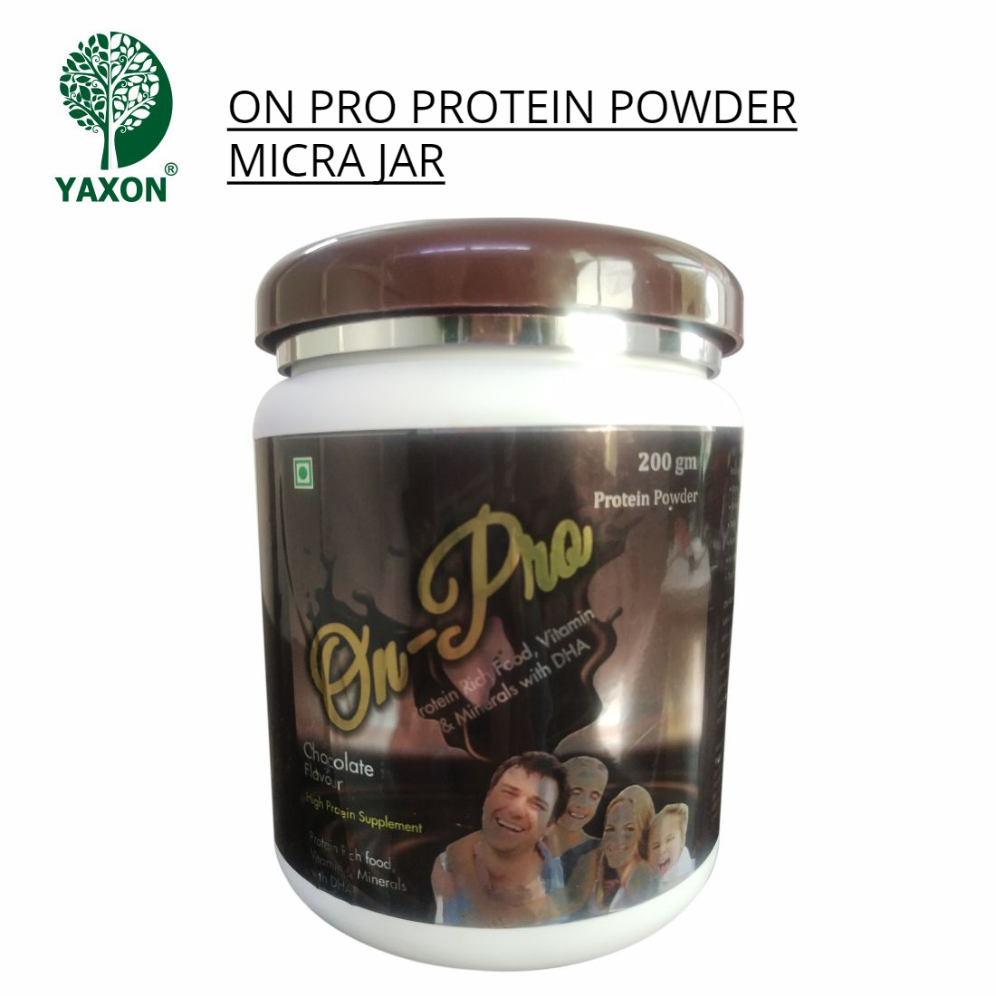 YAXON ON PRO Chocolate Protein Powder Micra Jar